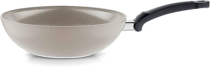 Fissler Ceratal / Aluminium-Wok (Ø 30 cm, 5,2 L) Keramik-Bratpfanne beschichtet antihaftend, hoher R