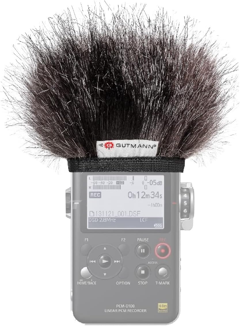 Gutmann Mikrofon Windschutz Fell für Sony PCM-D100 Mercury Handgefertigt in Deutschland