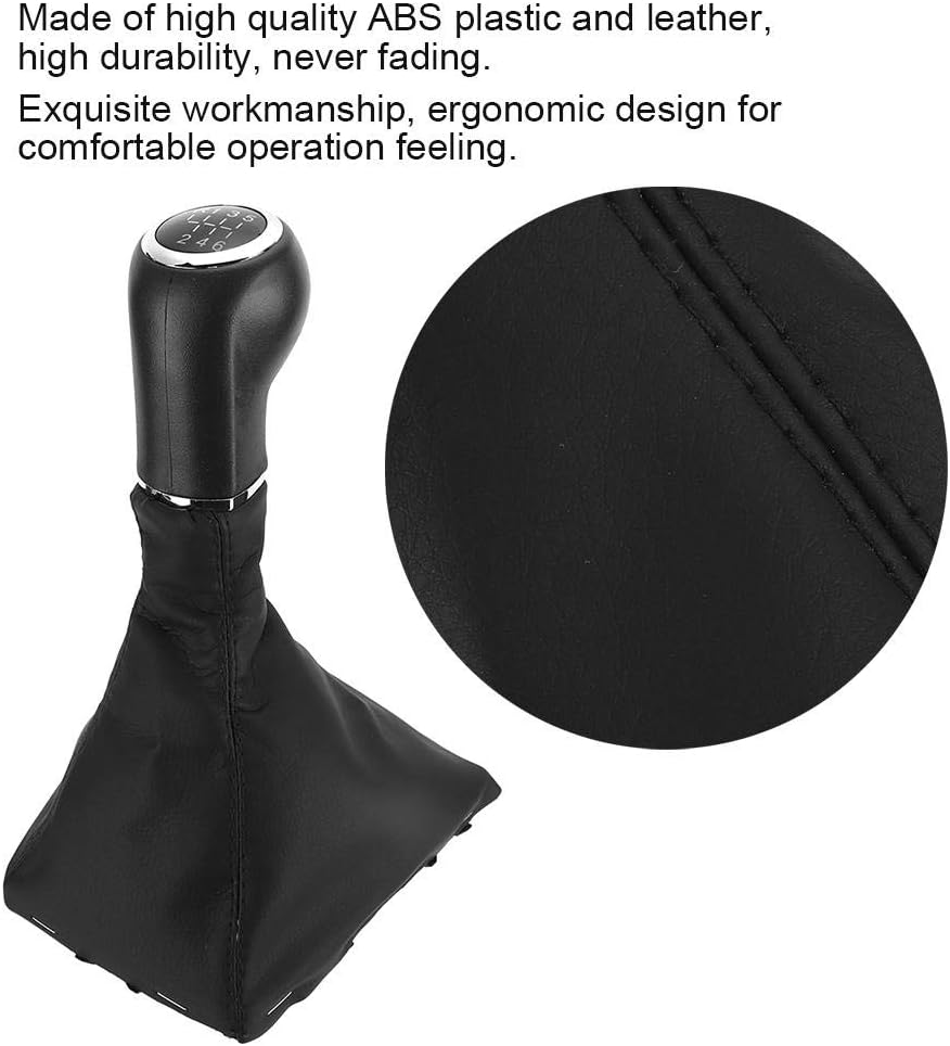 Schaltknauf,6 Gang Auto Schaltknauf Manschette Fit für Opel Astra Corsa D Zafira B 05-10