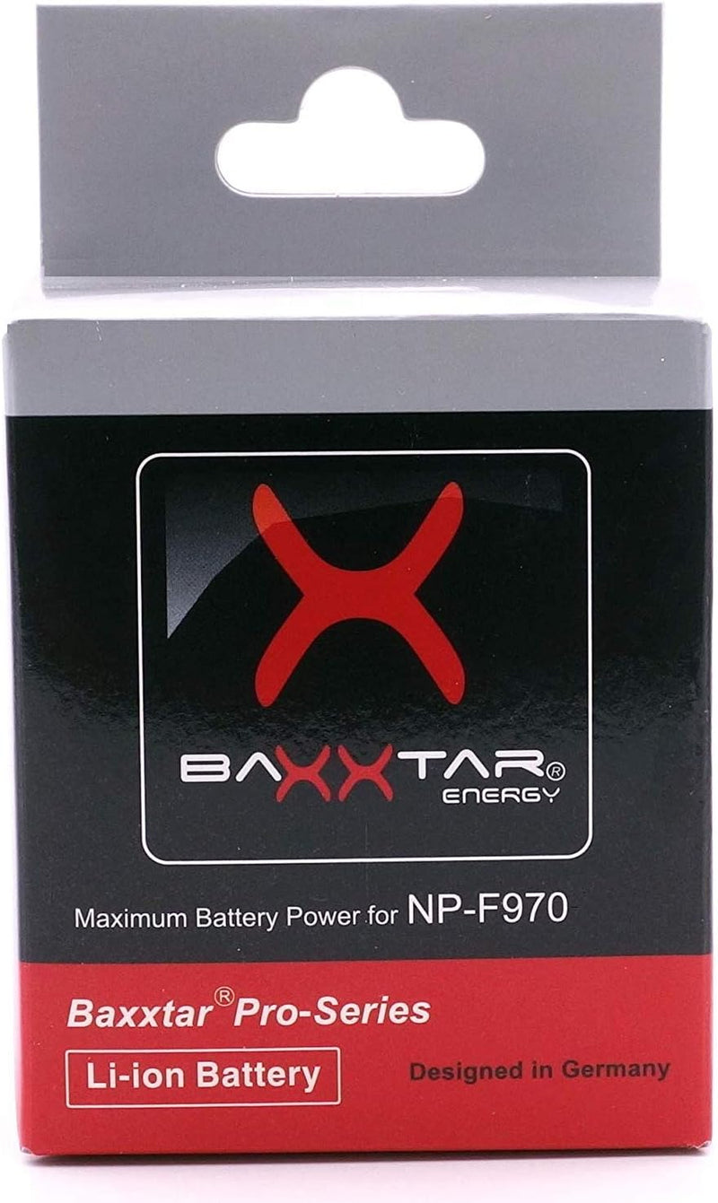 Baxxtar Pro Akku NP-F970 - LG Cells Inside (echte 7800mAh) kompatibel mit Sony NP-F980 / F970 / F750