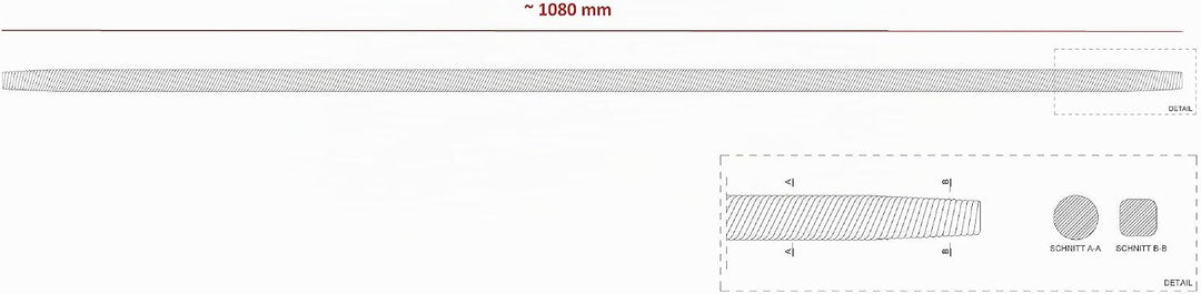 Ersatzteil Antriebswelle Welle Langhalsschleifer Deckenschleifer Wandschleifer passend für Flex (Ant