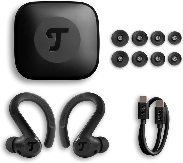 Teufel AIRY Sports TWS 2 - Kabelloser Bluetooth In-Ear Sportkopfhörer - Active Noise Cancelling, Akk