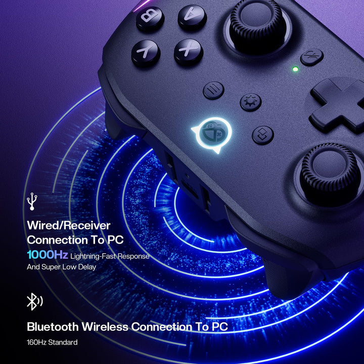 NYXI Flexi Wireless PC Controller - Hall Effect Sensing Joystick, Hall Analong Triggers, Interchange