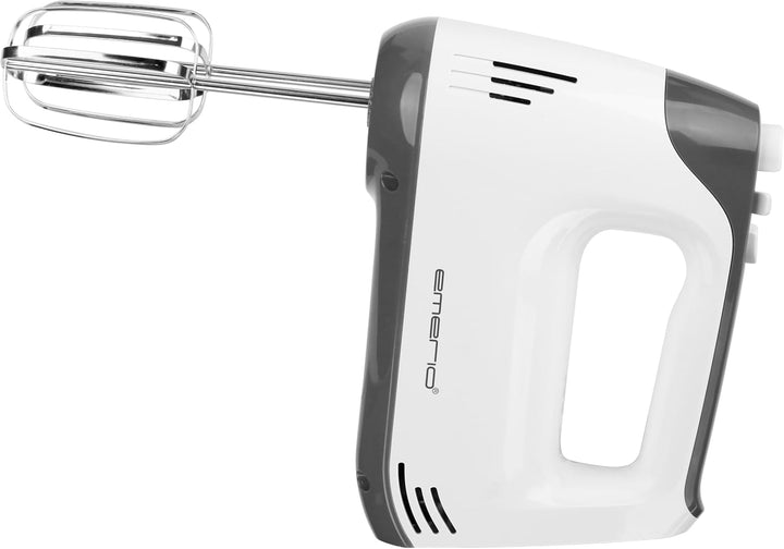 EMERIO elektrischer Handmixer Handrührer Mixer Handrührgerät mit 400 Watt 5 Geschwindigkeiten & Turb