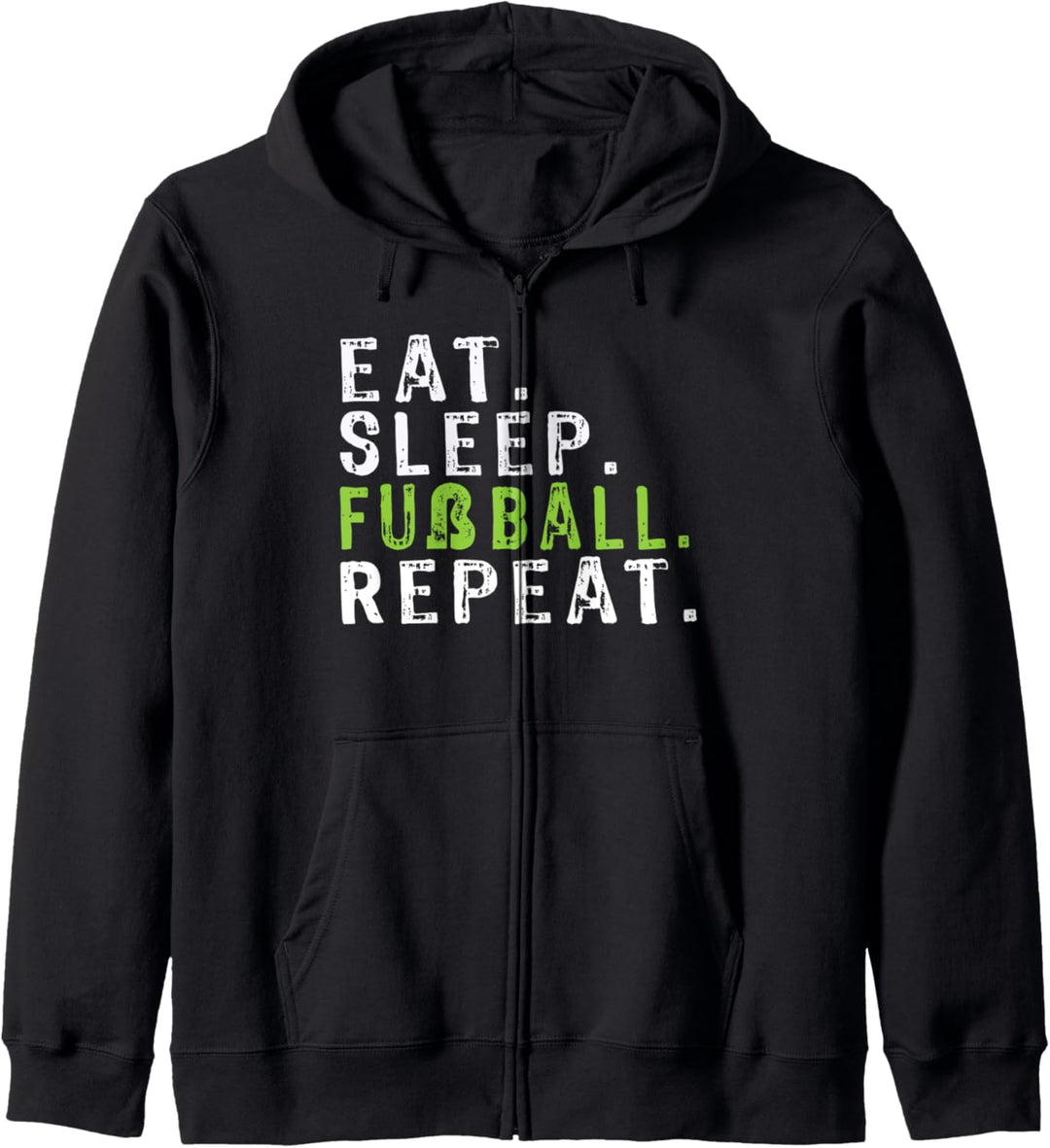 Komisch Eat Sleep Fussball Repeat Geschenk Shirt Kapuzenjacke