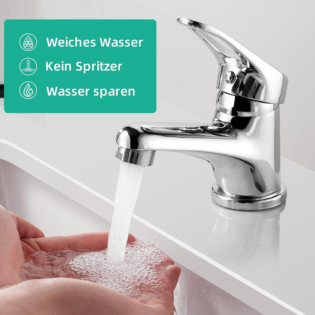 Cobbe Wasserhahn bad für Badezimmer, Waschtischarmatur Wassersparen, Waschbecken Armaturen für kalte