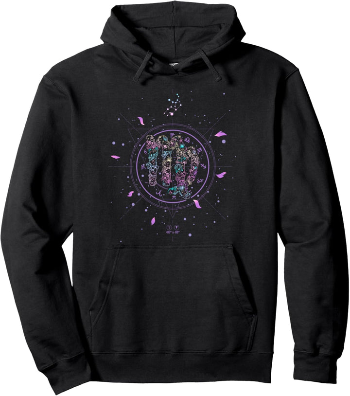 Virgo Zodiac Sign Floral Flower August September Birthday Pullover Hoodie