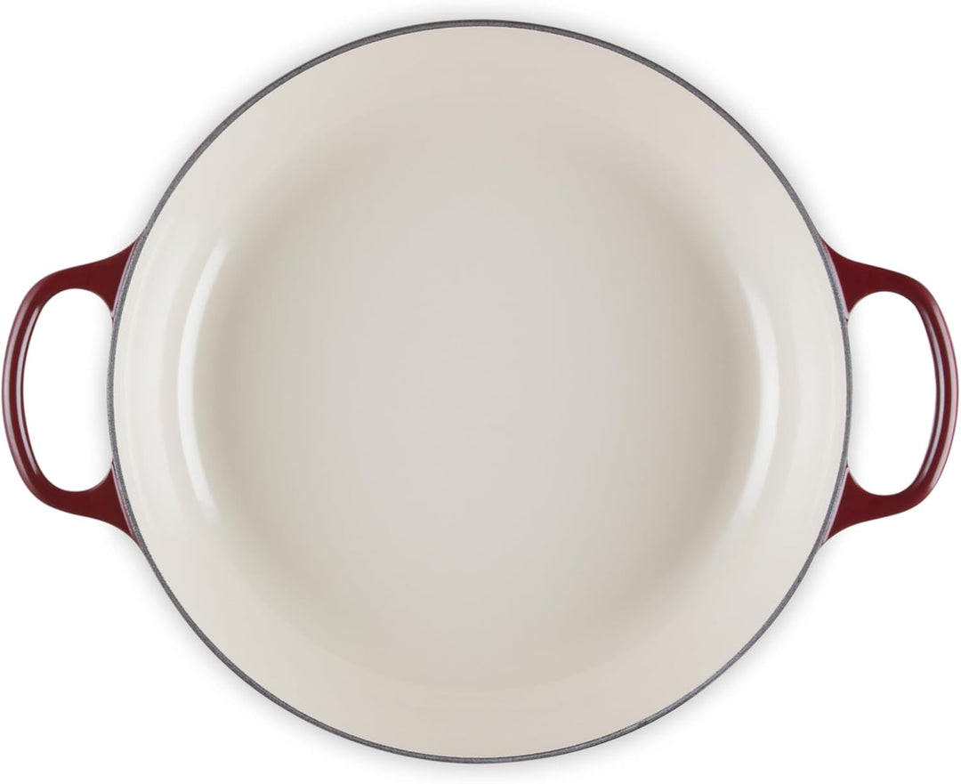 Le Creuset Signature Gusseisen Gourmet-Profitopf, Rund, Ø 30 cm, 3,5 l, Für alle Herdarten inkl; ind