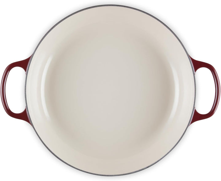 Le Creuset Signature Gusseisen Gourmet-Profitopf, Rund, Ø 30 cm, 3,5 l, Für alle Herdarten inkl; ind