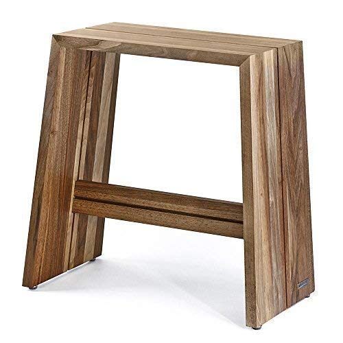 NATUREHOME Design Hocker Massivholz Nussbaum Natur geölt Sitzhocker Holz