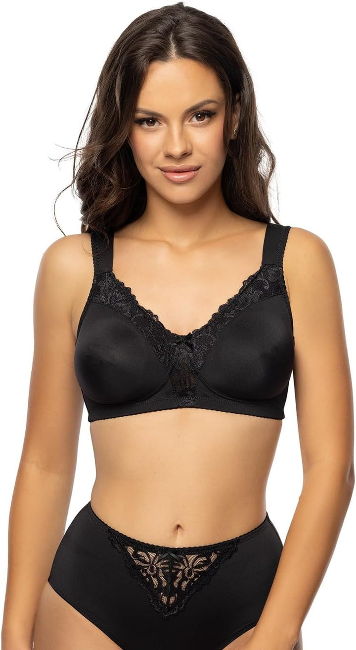 VIANIA! Soft-BH 184460 Helga ohne Bügel Komfortträger vorgeformte Cups Farben Cream/Blau/Rot/Grau 95
