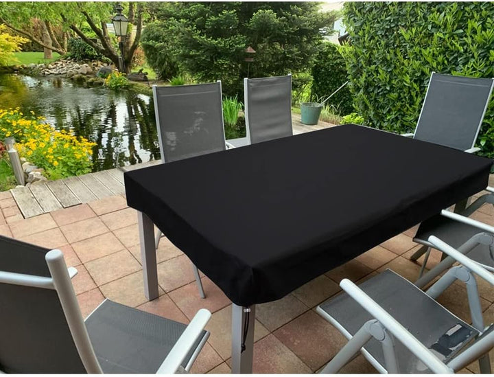 Tischplattenhülle 160x90x15cm Schutzhülle wasserdicht UV - beständigGartenmöbel Gartentisch Hülle Ab
