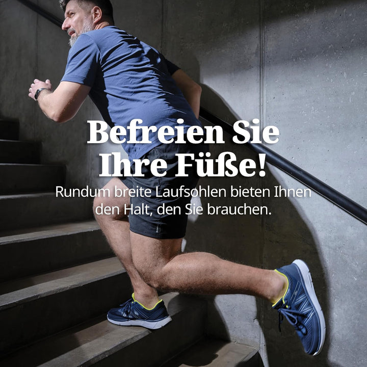 Orthopädische Weit Schuhe Damen – Extrabreite Aussensohlen – Nahtloser Innenraum für Geschwollene, D