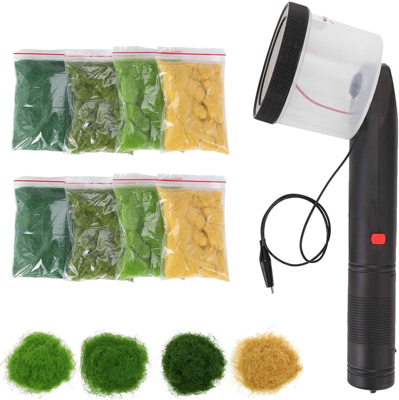 Mocoli Mini Statik-Graspose, Vier Farben 8 Stck Mini Beflockungsmaschine Applikator ABS Applikator m