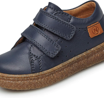 Naturino Carex VL-Sneaker aus gebürstetem Nappalede-Hellblau 20 EU Blau, 20 EU Blau