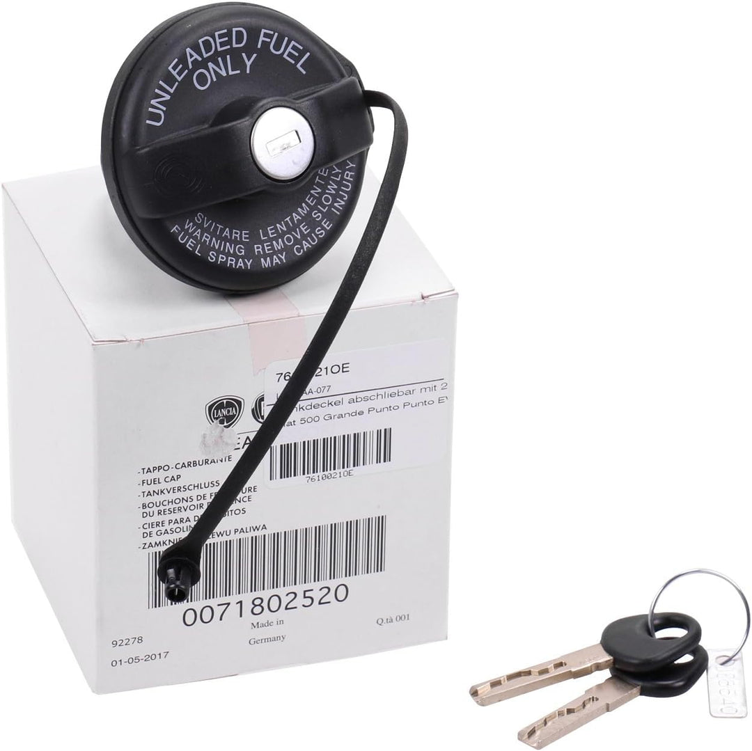 Original Fiat Tankdeckel abschliessbar mit 2 Schlüsseln 71802520