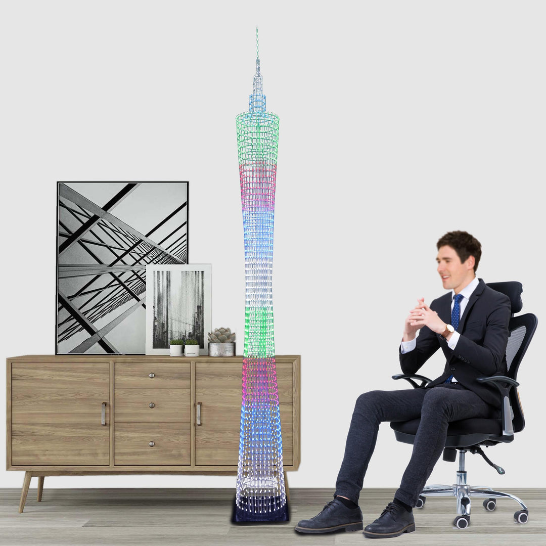 GZT-64PLUS 1.9 Meter Led Canton Tower Modell DIY Elektronik Kit, LED Würfel Modell Handgemachtes Löt