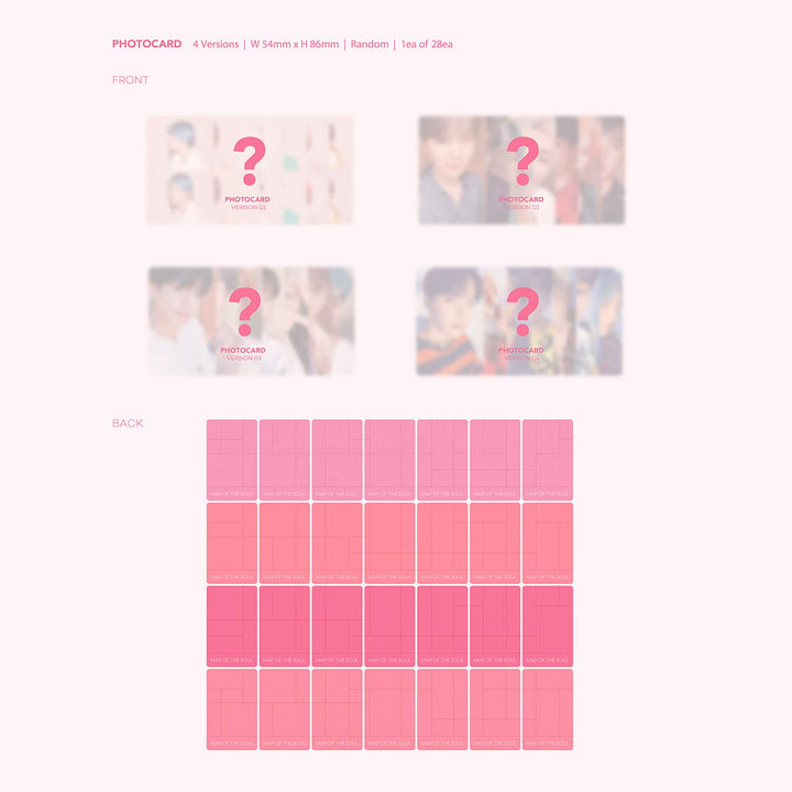 BTS Album - MAP OF SOUL : PERSONA [ 4 Ver. ] CD + Photobook + Mini Book + Photocard + Postcard + Pho