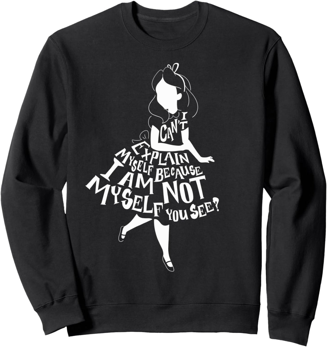 Disney Alice In Wonderland I Can't Explain Myself Silhouette Sweatshirt