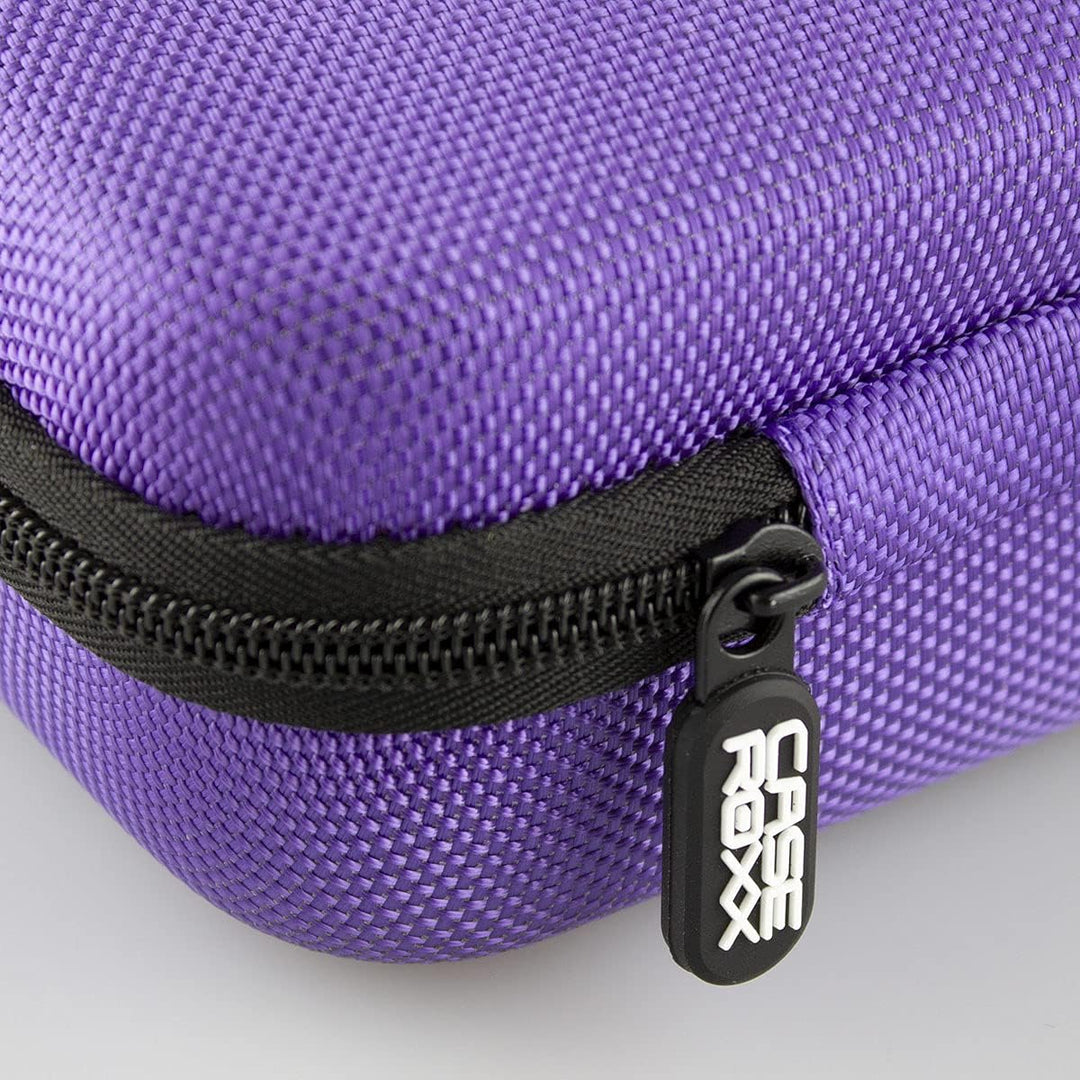 caseroxx Schutztasche für Lernspielkonsole kompatibel mit V-Tech Rocket Twist in lila, Transport Auf