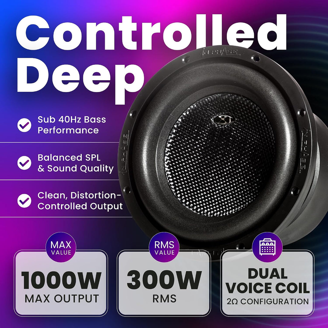In Phase XT - 8 20.32 cm 1000W Peak Power Subwoofer XT-8, XT-8