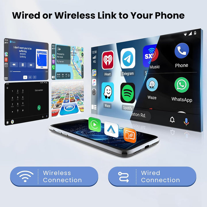 [2+64GB] Android 13 Autoradio, Wireless CarPlay Android Auto, für Renault Megane 3 2009-2014 Radio,