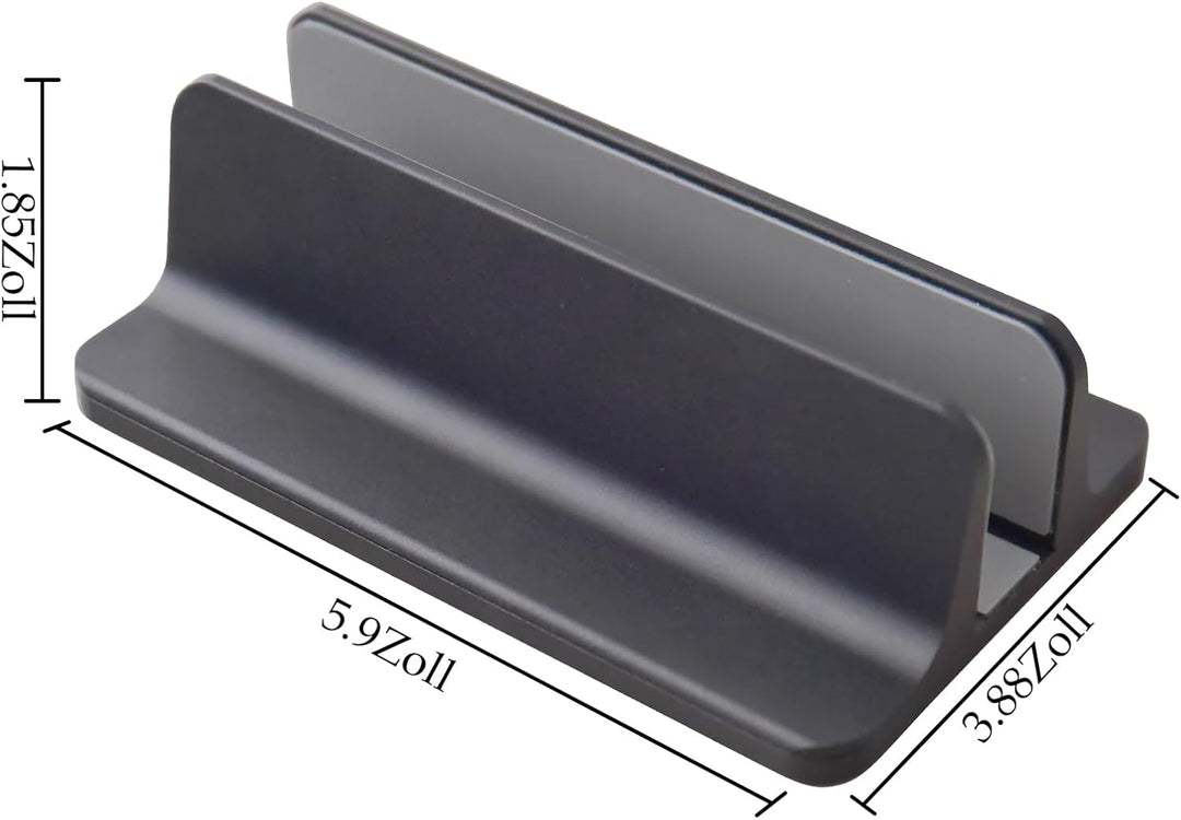 Vertikaler Laptop Ständer, Aluminium Verstellbarer Notebook Ständer Platzsparender Halterung für Mac