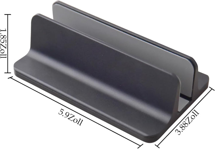 Vertikaler Laptop Ständer, Aluminium Verstellbarer Notebook Ständer Platzsparender Halterung für Mac