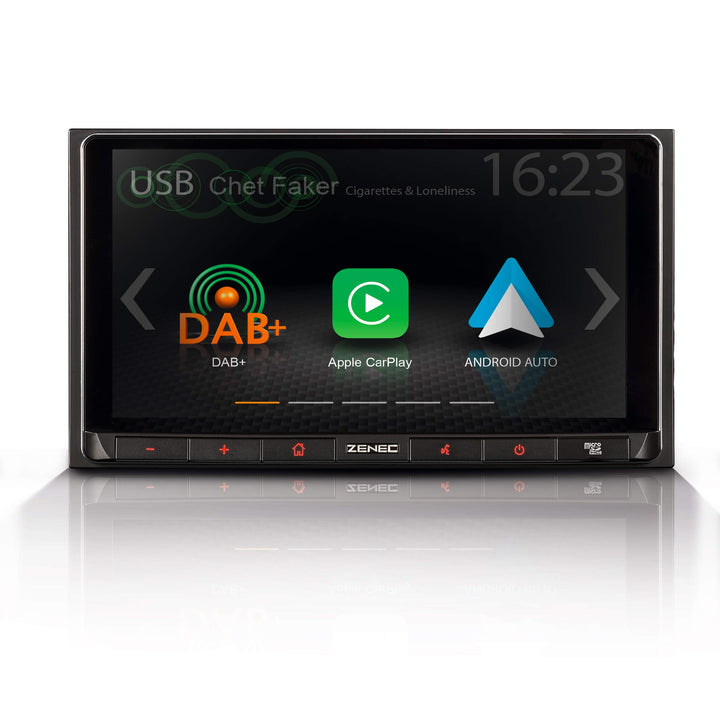 ZENEC Z-N528: 2-Din Autoradio/Infotainer, Multimediasystem mit 17,1 cm / 6,75“ Touchscreen, DAB+, Bl