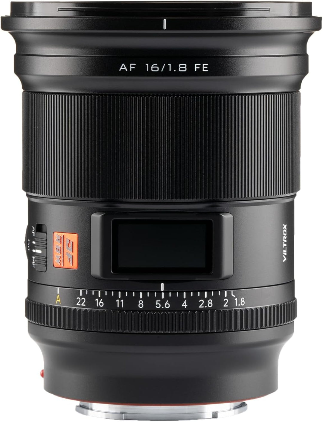 VILTROX AF 16mm f/1.8 FE Vollrahmen Objektiv Weitwinkel Autofokus mit integriertem LCD-Bildschirm fü