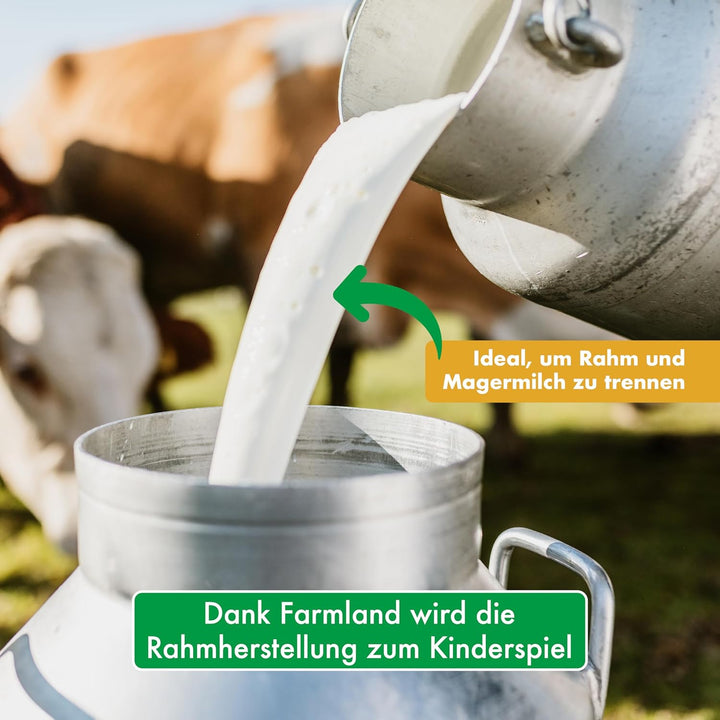 Milky Milchzentrifuge FJ 85 HAP - Hochwertige Milchzentrifuge elektrisch - Milch Separator für 85 Li