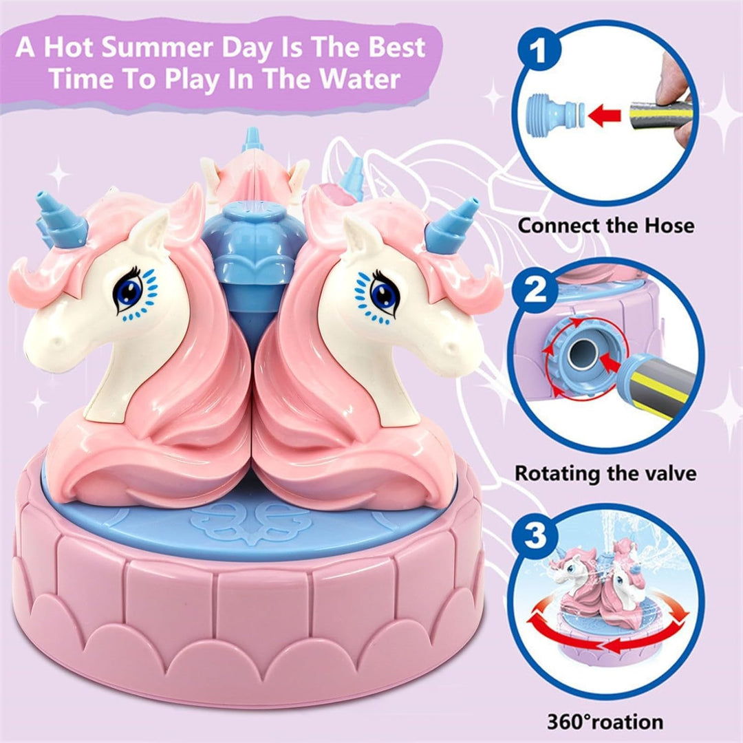 Wassersprinkler Kinder, Sprinkler Kinder Spielzeug, Einhorn Sprinkler Wasserspielzeug Kinder Outdoor