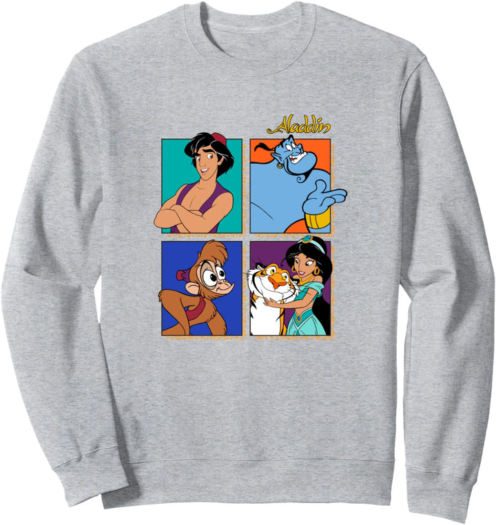 Disney Aladdin Group Shot Box Up Sweatshirt