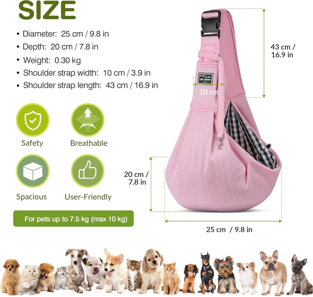 ALLSOPETS Tragbare Hundetragetasche Reisen Haustiertaschen Katzentragetasche Haustiere Welpen Kleine