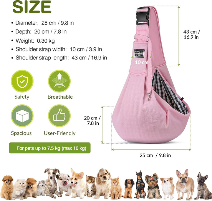 ALLSOPETS Tragbare Hundetragetasche Reisen Haustiertaschen Katzentragetasche Haustiere Welpen Kleine