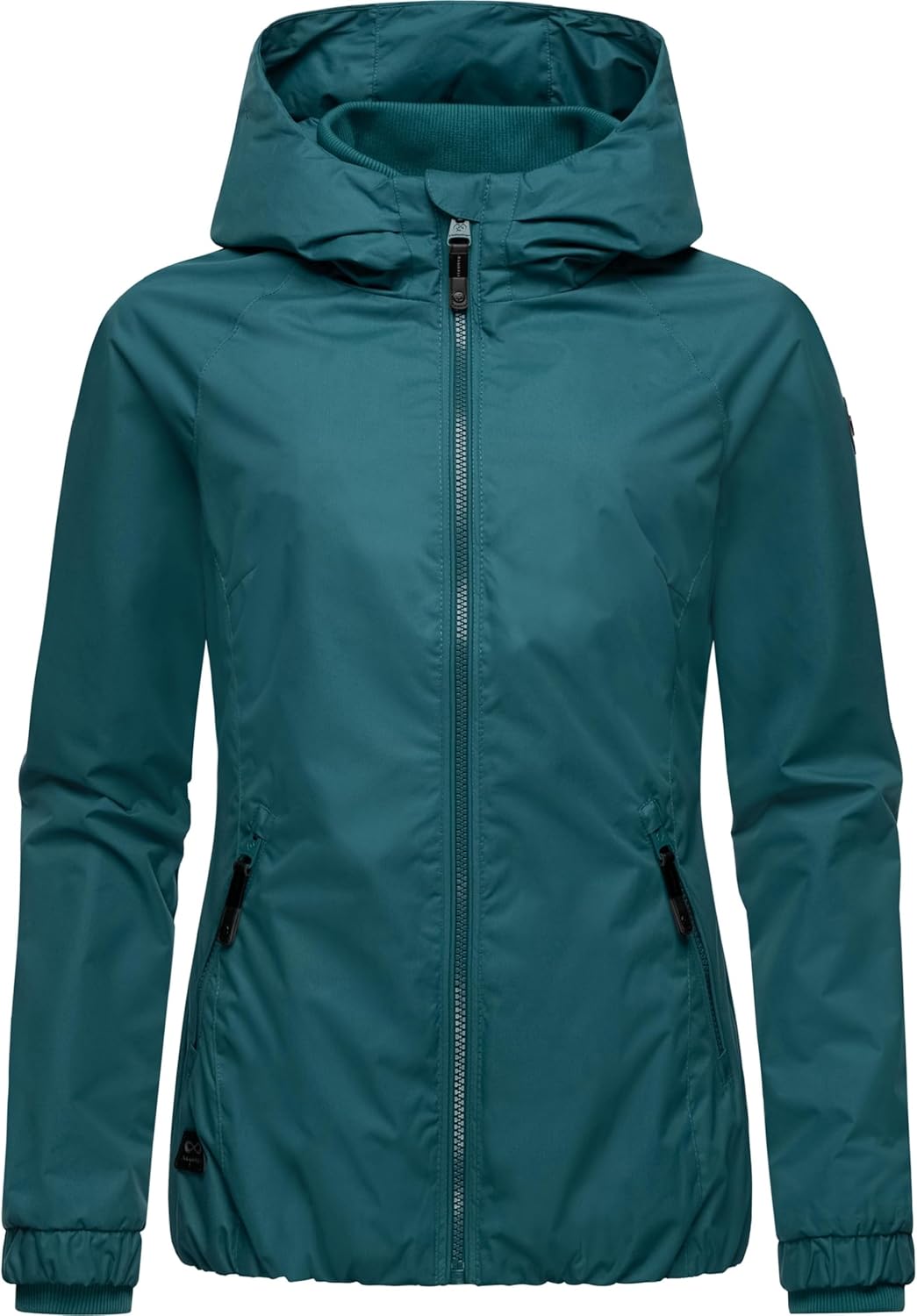 Ragwear Damen wasserdichte Übergangsjacke leichte Jacke kurz mit Kapuze Dizzie Intl XS-6XL XS Baltic