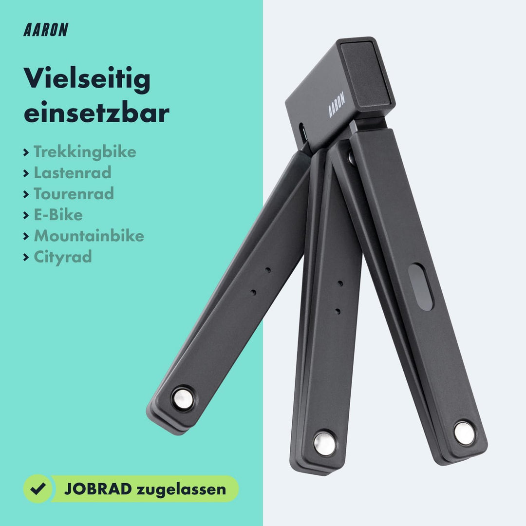 AARON Shield Fahrradschloss - sicheres Faltschloss Stufe 14, patentiertes Hochsicherheitsschloss mit