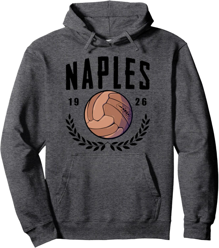 NAPLES Old Style Football Ball. Vintage Old School Napoli Pullover Hoodie