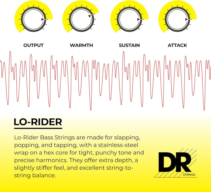 DR STRINGS MH5130 Bass-Saiten Edelstahl, Edelstahl