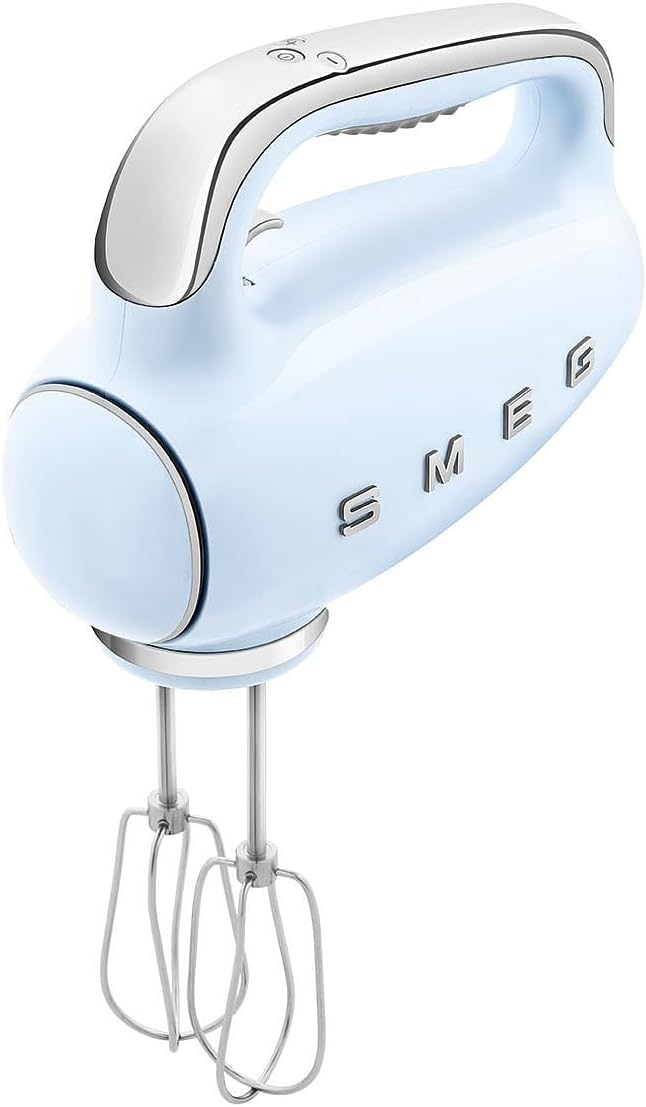 SMEG, HMF01PBEU Electric Mixer, 9 -Geschwindigkeitsniveaus, Turbofunktion, glattes Start -Start -up
