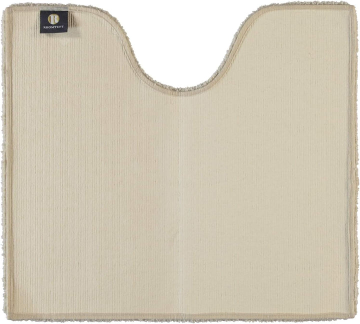 Rhomtuft Badteppiche Square Stone - 320 Toilettenvorlage mit Ausschnitt 55x60 cm, Toilettenvorlage m