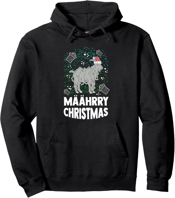 Mäährry Christmas Weihnachten Geschenk Goat XMAS Pullover Hoodie