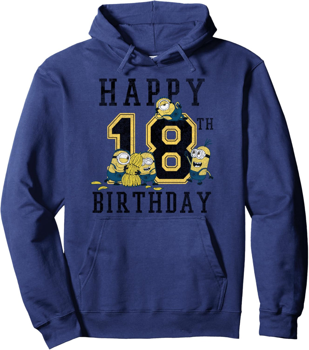 Despicable Me Minions Happy 18th Birthday Pullover Hoodie