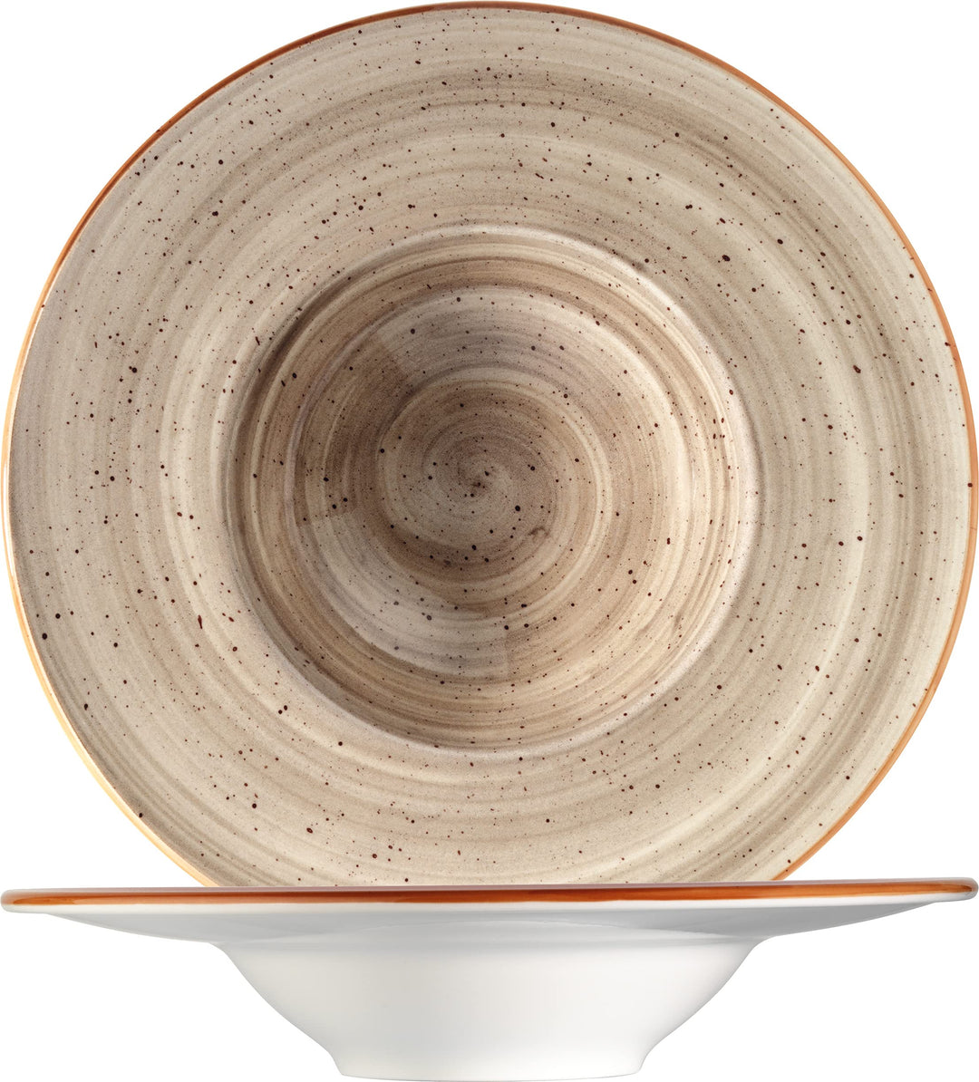 Bonna Premium Porcelain ATRBNC28CK Aura Terrain Plate Teller tief, Supenteller, 28cm, 400ml, Porzell