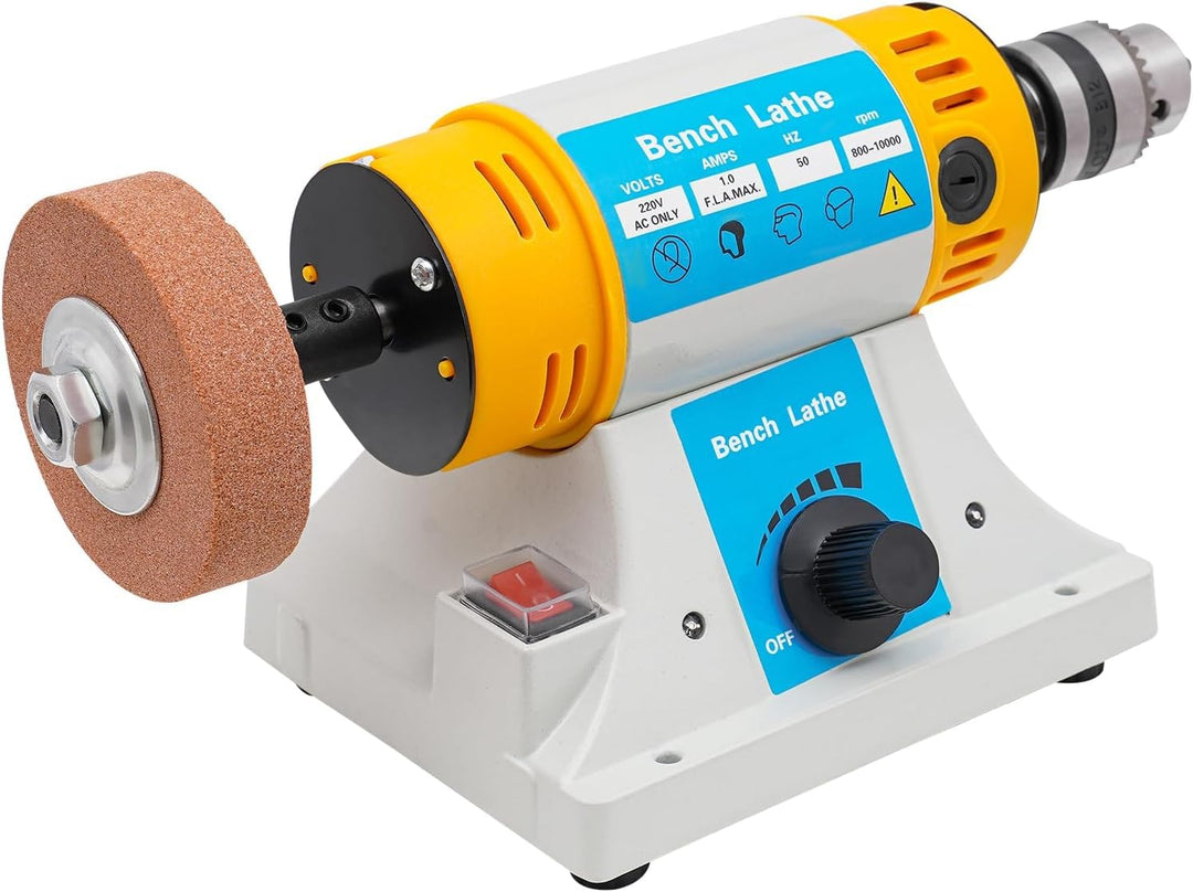 OUKANING Tischpolierer Poliermaschine 10000U/min - Poliermaschine Schmuck 320W Kleine multifunktiona