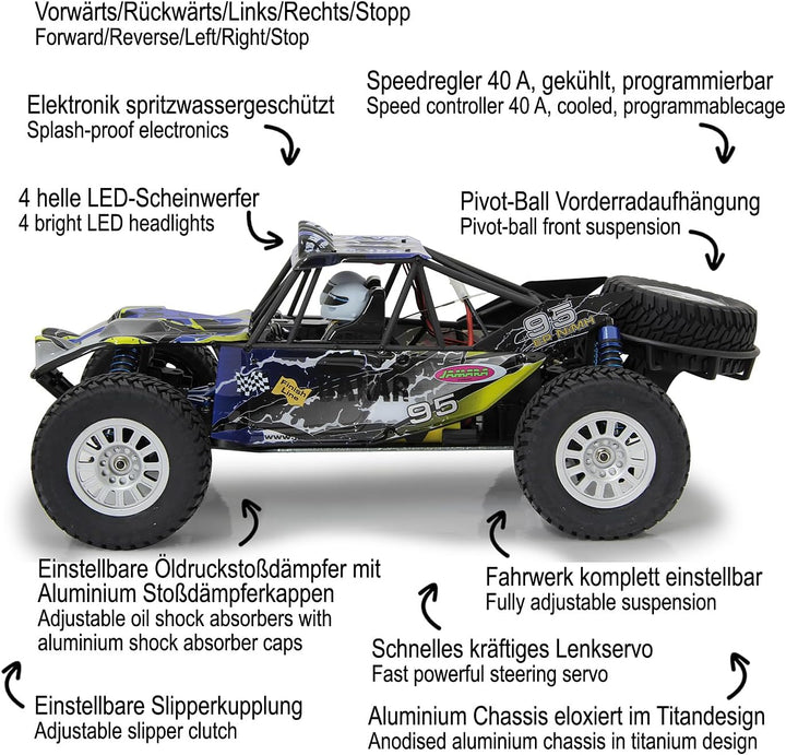 Jamara 053290 Auto RC Fahrzeuge, Schwarz