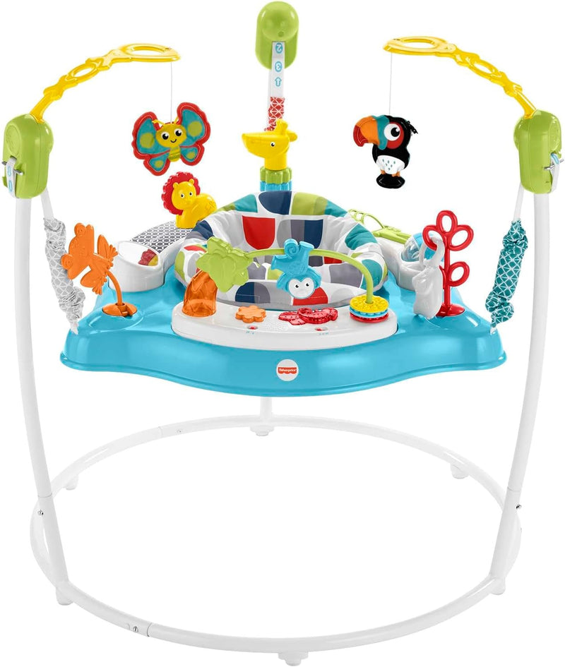 Fisher-Price GWD42 - Jumperedoo, 360-Grad-Drehspass mit fröhlicher Musik, Lichtern und Geräuschen, f