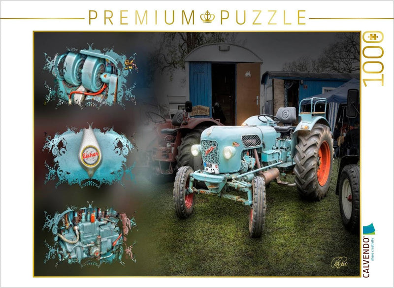 CALVENDO Puzzle Oldtimer Traktor Eicher 1000 Teile Lege-Grösse 64 x 48 cm Foto-Puzzle Bild von Peter