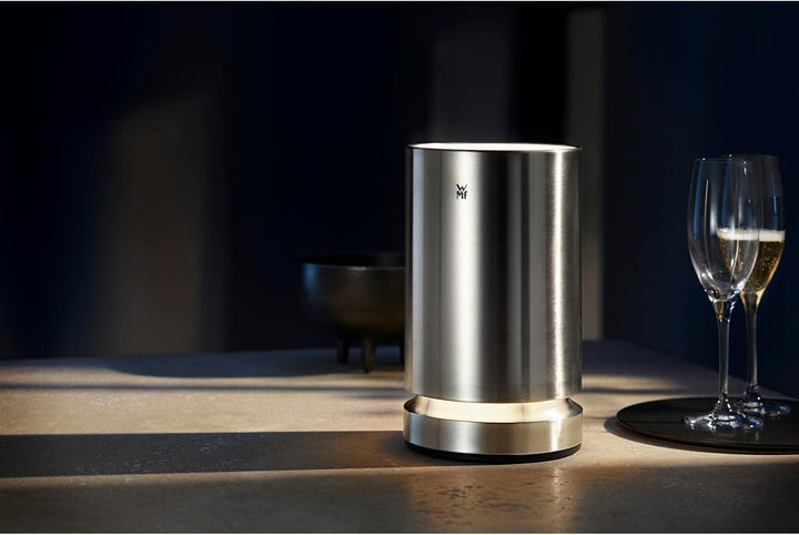 WMF Ambient Flaschenkühler elektrisch, Sekt oder Weinkühler elektrisch, Kühlmanschette, LED-Beleucht