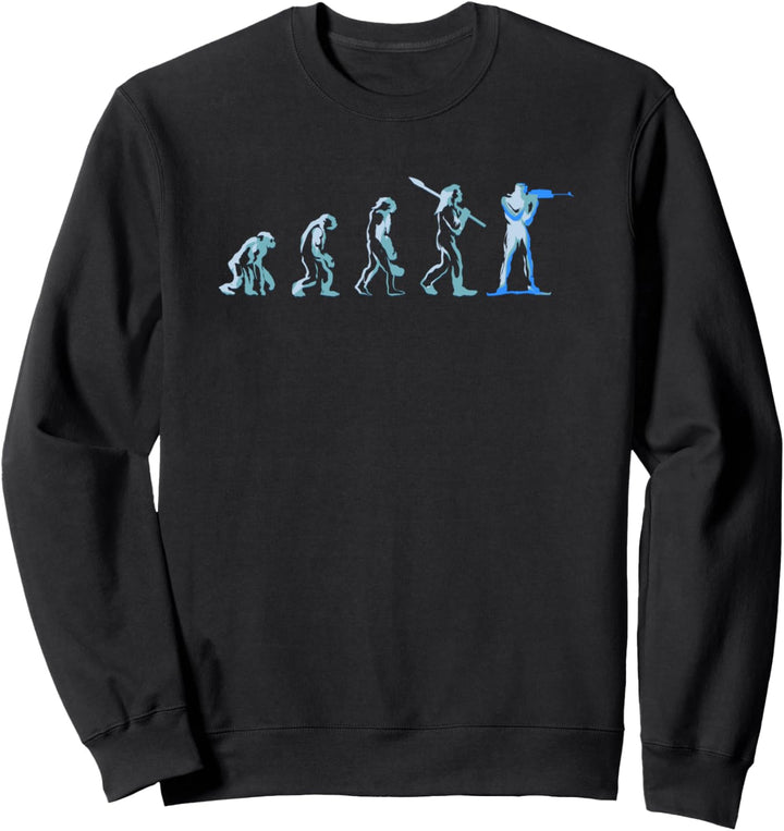 Biathlon Evolution Geschenk Sweatshirt